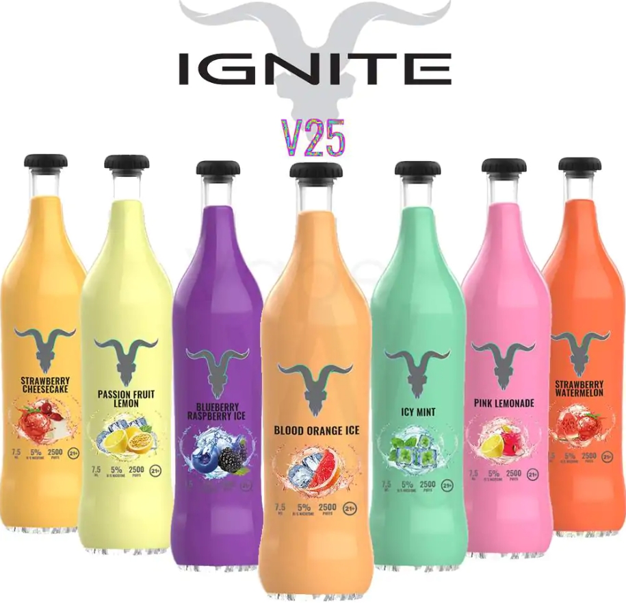 IGNITE V25 2500 Puffs Vape - Ledinė Mėta: Gaivumo ir Stiliaus Sintezė