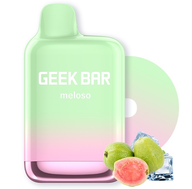 Geek Bar Meloso Pro 4000 Puffs Vape - gvajavos ledas: tropinė gaiva 2025 metų Lietuvoje